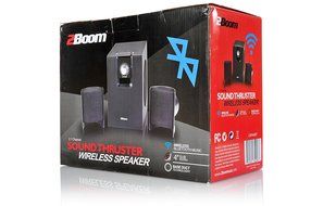 2BOOM 2.1 Channel Sound Thruster Wireless Bluetooth Speaker Black N6
