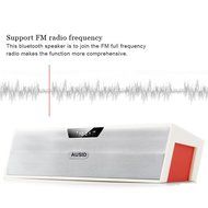 Ausid Bluetooth Speaker Outdoor Sports Sound Bar Portable Wireless Speakers Subwoofer Sound Box with Clock FM... N6