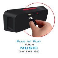 Portable Bluetooth 4.1 Speaker Wireless Stereo FM Radio, High-Def Crystal Sound, Upto 128GB Micro SD Card Support... N3
