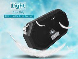 Techwish Outdoor Shower Bluetooth 4.0 Speaker, IP67 Waterproof, Dustproof, Shockproof, Handsfree Portable Speakerphone... N4