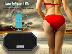 Techwish Outdoor Shower Bluetooth 4.0 Speaker, IP67 Waterproof, Dustproof, Shockproof, Handsfree Portable Speakerphone... N7