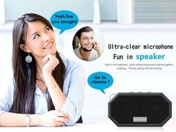 Techwish Outdoor Shower Bluetooth 4.0 Speaker, IP67 Waterproof, Dustproof, Shockproof, Handsfree Portable Speakerphone... N8