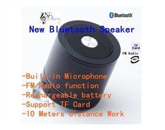 New Bluetooth Mini Ultra Portable Speaker with Rechargeable Li Battery (works w/ iPod, iPad, iPhone, Android Devices... N3