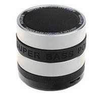 Portable Mini Blue Tooth Speaker - Stylish - Superbass Sound - Wireless - Grey and Black - For all Iphones/Ipod...