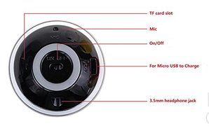 TopYart Mini Portable Wireless Bluetooth Rechargeable Super Bass Stereo Speaker with USB Charging Cable and Bulit-in... N2
