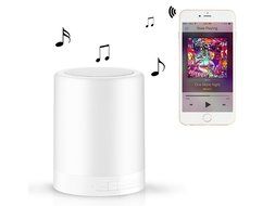 Bluetooth Speaker Touch Control Color Night Light Table Lamp, SolidPin Portable Wireless Louder with Hands-free...