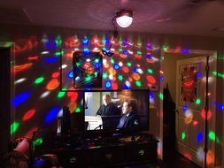 BOOMER VIVI B55 Bluetooth Speaker 8.6-Inch Crystal Super LED Strobe Bulb Multi Changing Color Crystal Stage Light... N5