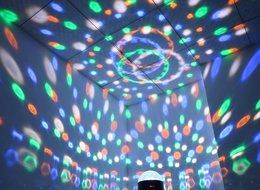 BOOMER VIVI B55 Bluetooth Speaker 8.6-Inch Crystal Super LED Strobe Bulb Multi Changing Color Crystal Stage Light... N6