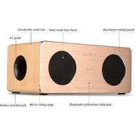 DYJ Portable Wood Wireless Bluetooth Speakers, 10W Output from Dual 5 W Drivers, with Advanced Bass Enhancement... N3