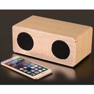 DYJ Portable Wood Wireless Bluetooth Speakers, 10W Output from Dual 5 W Drivers, with Advanced Bass Enhancement... N10