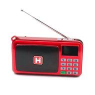 Mifine Portable Pocket FM Radio Speaker Mp3 Music Player with Micro SD/TF Card/USB Disk Input,Emergency Flashlight...