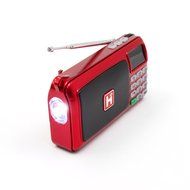 Mifine Portable Pocket FM Radio Speaker Mp3 Music Player with Micro SD/TF Card/USB Disk Input,Emergency Flashlight... N2