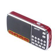 Mifine Portable Pocket FM Radio Speaker Mp3 Music Player with Micro SD/TF Card/USB Disk Input,Emergency Flashlight... N9