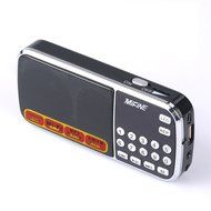 Mifine Portable Pocket FM Radio Speaker Mp3 Music Player with Micro SD/TF Card/USB Disk Input,Emergency Flashlight... N15