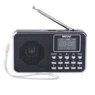 Mifine Portable Pocket FM Radio Speaker Mp3 Music Player with Micro SD/TF Card/USB Disk Input,Emergency Flashlight... N21