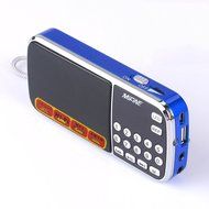 Mifine Portable Pocket FM Radio Speaker Mp3 Music Player with Micro SD/TF Card/USB Disk Input,Emergency Flashlight... N33