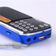 Mifine Portable Pocket FM Radio Speaker Mp3 Music Player with Micro SD/TF Card/USB Disk Input,Emergency Flashlight... N36