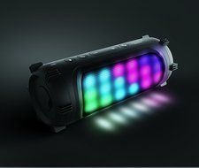 Sharper Image SBT614BK Wireless Bluetooth Party Speaker with LED Color-Changing Lights (Black) N2