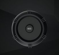 Sharper Image SBT614BK Wireless Bluetooth Party Speaker with LED Color-Changing Lights (Black) N3