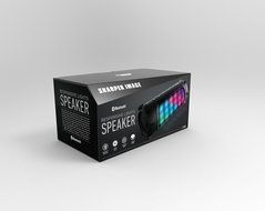 Sharper Image SBT614BK Wireless Bluetooth Party Speaker with LED Color-Changing Lights (Black) N5