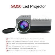 Dolotu GM50 Projector Mini Protable LCD LED HD Projector for Home Cinema Theater TV Laptop Game Party,halloween... N2