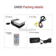 Dolotu GM50 Projector Mini Protable LCD LED HD Projector for Home Cinema Theater TV Laptop Game Party,halloween... N6