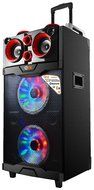 QFX PBX-510200BTLRD Portable Bluetooth PA Speaker - Red