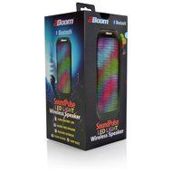 2BOOM Sound Pulse Wireless Portable Bluetooth Speaker with Colorful LED Party Lights Black N7