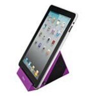 Sleek Stereo Speaker System/Stand for iPad, Tablet PC, Smartphone, iPod or other Audio Devices (Purple) N2
