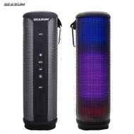 SeaSum waterproof LED Bluetooth speaker Portable Wireless Speaker 8.7 inches-4400mAh Rechargeable Lithium Battery...