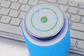Pop Up Wireless Bluetooth Speaker,Touch Screen ,Changable Silicone Case+3W Output (Black) N5