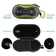 Excelvan S01 Wireless Outdoor Bluetooth Speaker Case Hands-Free Speaker waterproof and Dust Phone Calls for Bicycle... N12