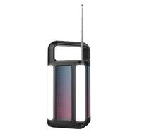 Cuboid Bluetooth Speaker FM Radio LED Light Power Bank All in One Partner