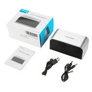 Mindkoo Bluetooth Portable Smart Wireless Speaker for Outdoor, Camping, Hiking, Travel, Gold, Beach (Sliver) N3