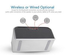 Mindkoo Bluetooth Portable Smart Wireless Speaker for Outdoor, Camping, Hiking, Travel, Gold, Beach (Sliver) N5