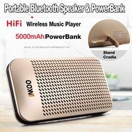 LNKOO Bluetooth Stereo Speakers Portable With 5000mAh Power Bank Function, Wireless Hands Free Support AUX In... N13