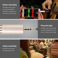 Koolertron Mini Condenser Microphone for Mobile Phone Interviewing Recording Support Plug-and-play for iPhone... N16