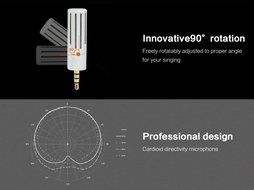 Koolertron Mini Condenser Microphone for Mobile Phone Interviewing Recording Support Plug-and-play for iPhone... N25