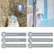 Miomix Portable Wireless Bluetooth 3.0 Shower Speaker Waterproof Speaker with Suction Cup for Bathroom, Boat or... N2