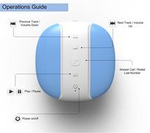 Miomix Portable Wireless Bluetooth 3.0 Shower Speaker Waterproof Speaker with Suction Cup for Bathroom, Boat or... N3