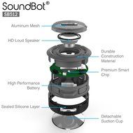 SoundBot SB512 HD Wireless Shower Speaker (Gray) N7