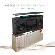 Bluetooth Speaker, SHIDU T6 Hi-Fi Portable Wireless Stereo V 4.2 Speaker with HD Sound and Bass (Gold) N4
