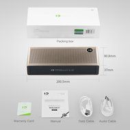 Bluetooth Speaker, SHIDU T6 Hi-Fi Portable Wireless Stereo V 4.2 Speaker with HD Sound and Bass (Gold) N6