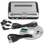 Kobwa(TM) USB Audio Cassette Tape Converter to MP3 CD Player PC(Silver and Black) with Kobwa's Keyring N2