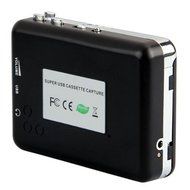 Kobwa(TM) USB Audio Cassette Tape Converter to MP3 CD Player PC(Silver and Black) with Kobwa's Keyring N4