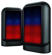 Sharper Image SBT623BK 2 Bluetooth Sound-Responsive Wireless Stereo Speakers, 2 Speakers (Black)