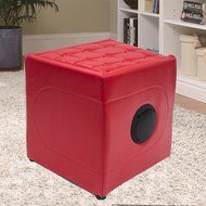 SoundLogic MOSR-1/6028 Bluetooth Ottoman Speaker (Red) N2