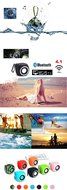 Wellvoo Portable wireless bluetooth speaker water proof rechargeable loudspeaker soundbox for outdoor sports bicycling... N4