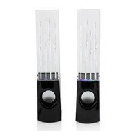 abcGOODefg&reg; LED Music Fountain Dancing Water Stereo Speakers Black With 4 Colour N2
