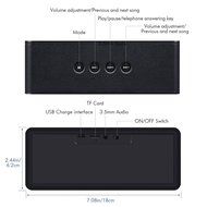 DBPOWER BX-900 10W Portable Wireless Bluetooth Speakers with Built-in Microphone N5